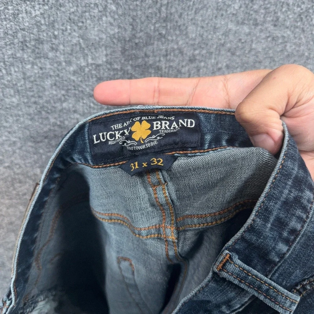 Lucky Brand Jeans Mens 31x32 Blue 410 Athletic Fit Denim Tapered Leg Medium Wash